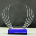 Рекламной различные прочные usingcustom подарок лазерной гравировкой кристалл блок стеклянный трофей